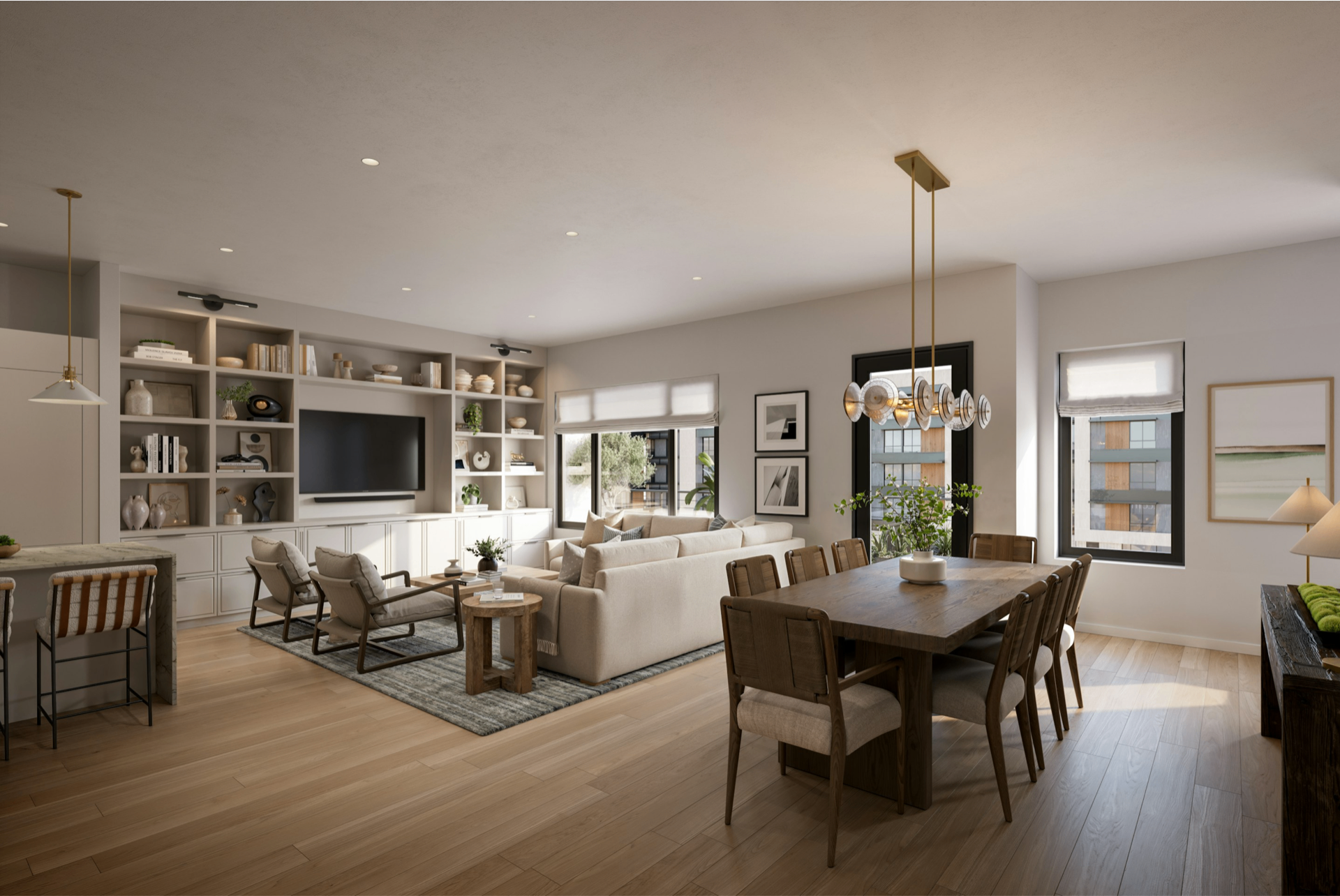 Belgravia living room rendering